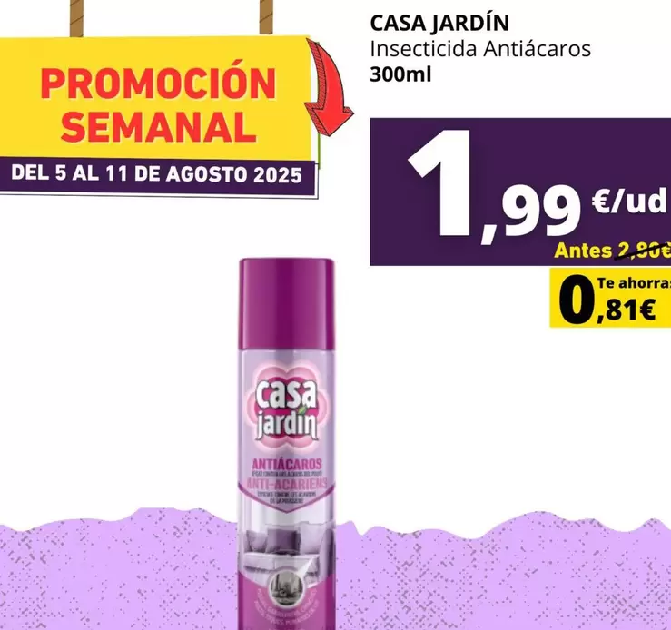 Casa Jardín - Insecticida Antiacaros