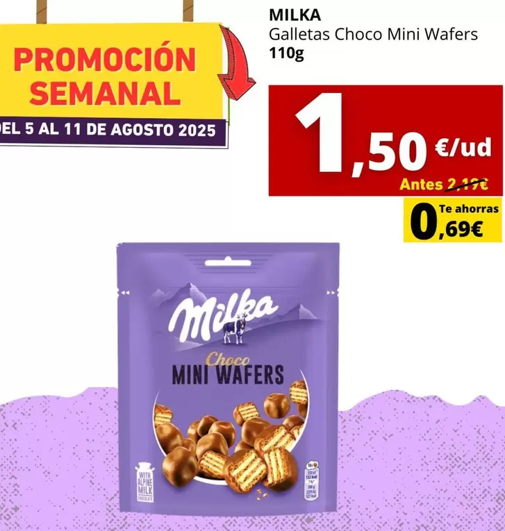 Milka - Galletas Choco Mini Wafers