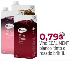 Coaliment - Vino Blanco/ Tinto O Rosado Brik 1L