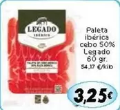 legado - Paleta Iberica Cebo 50%