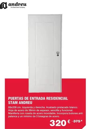 Andreu - Puertas De Entrada Residencial Stam Andreu