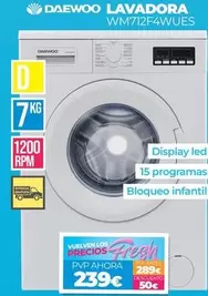 Daewoo - Wm712f4wues