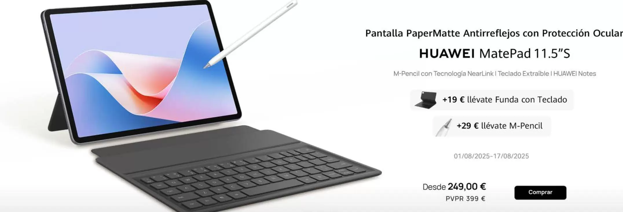Huawei - Pantalla PaperMatte Antirreflejos Con Protección Ocular 