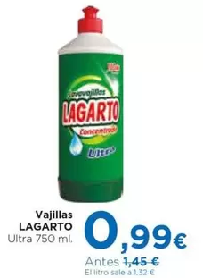 Lagarto - Vajillas