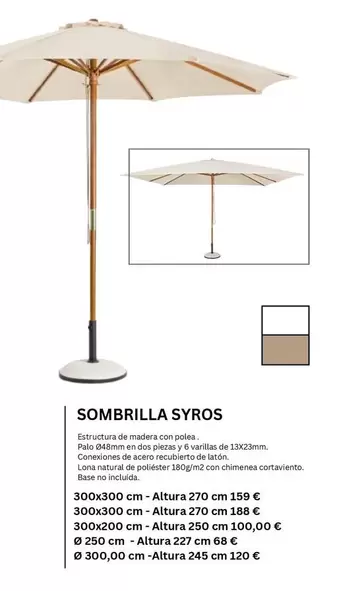 Sombrilla Syros