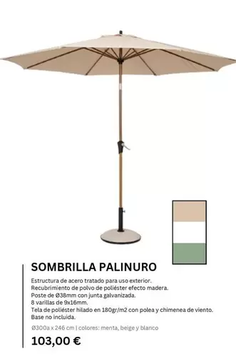Sombrilla Palinuro