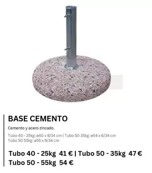 Base Cemento