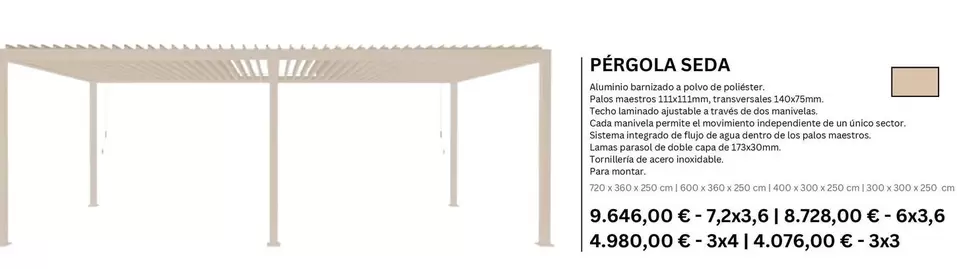 Pergola Seda
