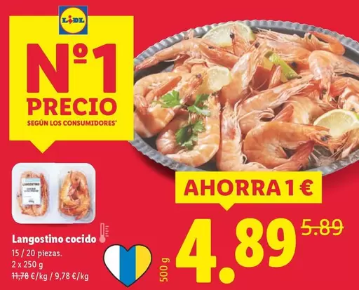 Langostino Cocido