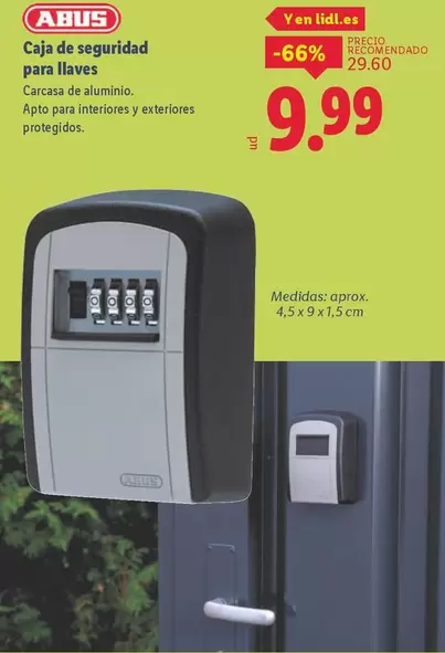 Abus - Caja De Seguridad Para Llaves 