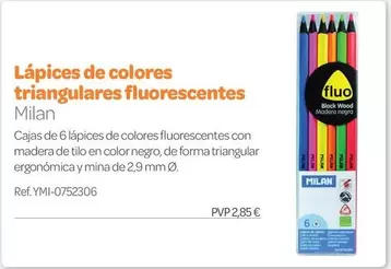 Milán - Lápices De Colores Triangulares Fluorescentes