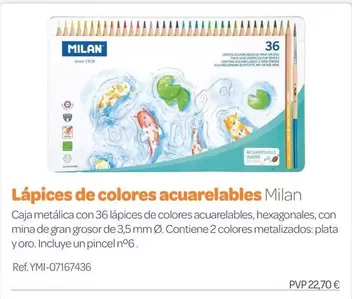 Milán - Lápices De Colores Acuarelables