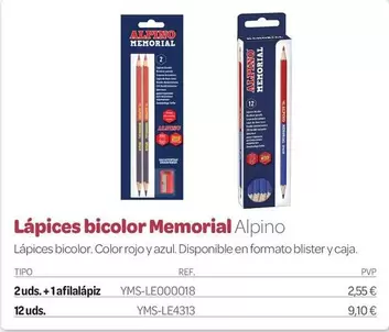 Alpino - Lápices Bicolor Memorial
