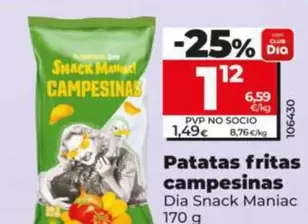 Dia Snack Maniac - Patatas Fritas Campesinas