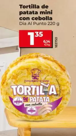 Dia Al Punto - Tortilla De Patata Mini Con Cebolla