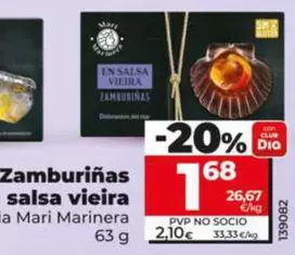 Dia Mari Marinera - Zamburiñas En Salsa Vieira 