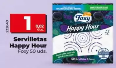 Foxy - Servilletas Happy Hour 