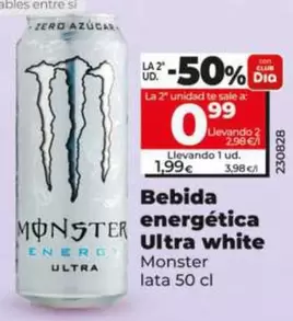 Monster - Bebida Energética Ultra White 