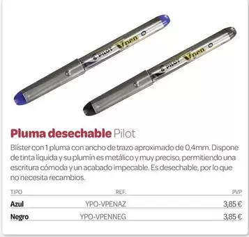 Pilot - Pluma Desechable
