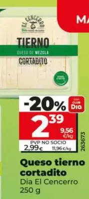 Dia El Cencerro - Queso Tierno Cortadito