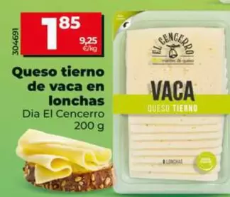Dia El Cencerro - Queso Tierno De Vaca En Lonchas 