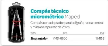 Maped - Compás Técnico Micrométrico