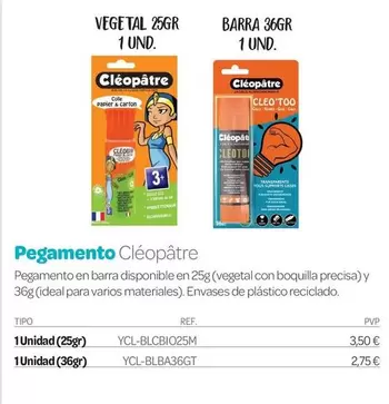 Cléopâtre - Pegamento