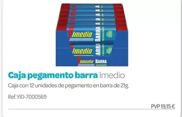 Imedio - Caja Pegamento Barra