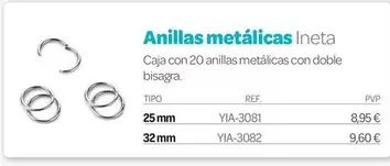 Anillas Metalicas Ineta