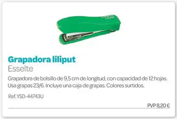 Esselte - Grapadora Liliput