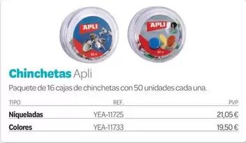 Apli - Chinchetas