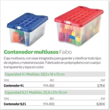 Faibo - Contenedor Multiusos
