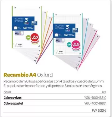 Oxford - Recambio A4