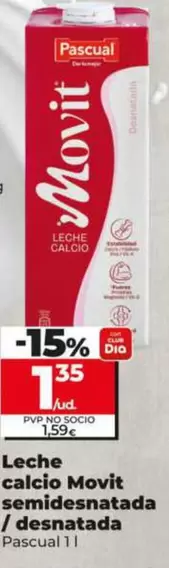 Pascual - Leche Calcio Movit Semidesnatada / Desnatada