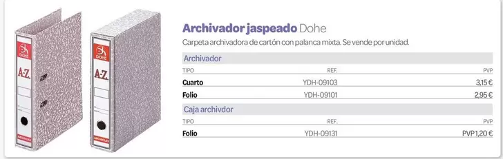 Dohe - Archivador Jaspeado