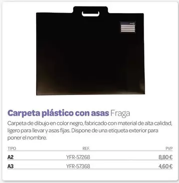 Carpeta Plástico Con Asas Fraga