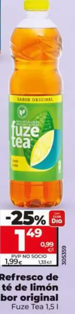 Fuze Tea - Refresco De Té De Limón Sabor Original