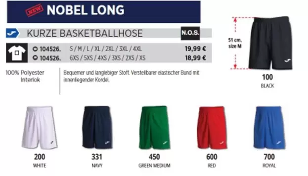 Kurze Basketballhose