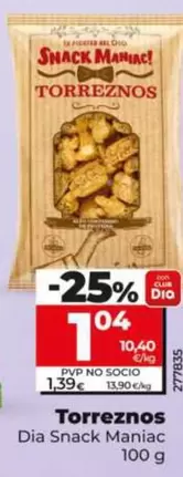 Dia Snack Maniac - Torreznos 