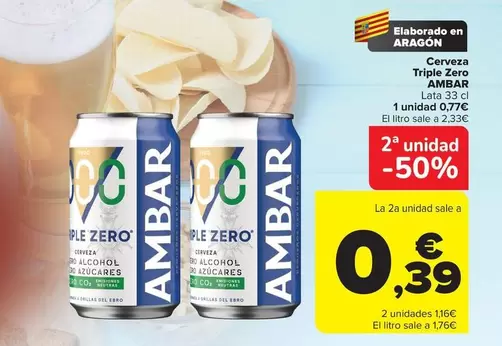 Ambar - Cerveza Triple Zero