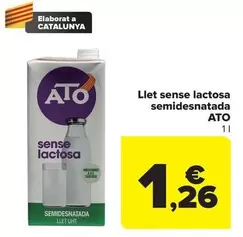 ATO - Llet Sense Lactosa Semidesnatada