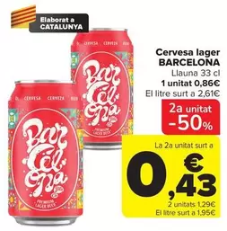 Barcelona - Cervesa Lager