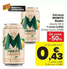 Moritz - Cervesa Radler