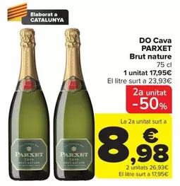 Parxet - DO Cava Brut Nature