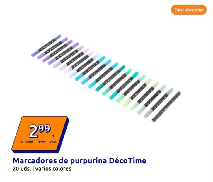 Déco Time - Marcadores De Purpurina 