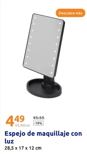 Espejo De Maquillaje Con Luz