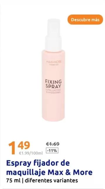 Max&More - Espray Fijador De Maquillaje