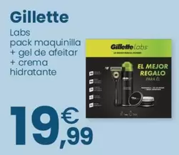 Gillette - Labs Pack Maquinilla + Gel De Afeitar + Crema Hidratante