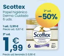 Scottex - Papel Higienico Dermo Cuidado