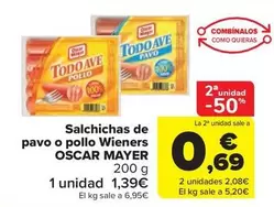 Oscar Mayer - Salchichas De Pavo O Pollo Wieners